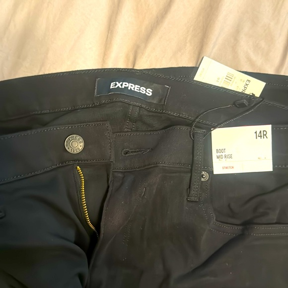 Brand new black express mid rise bootcut jeans - Picture 6 of 6